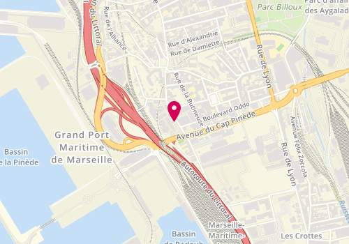 Plan de Ets Raphaël, Entrée 2 171 Chemin Madrague Ville, 13002 Marseille