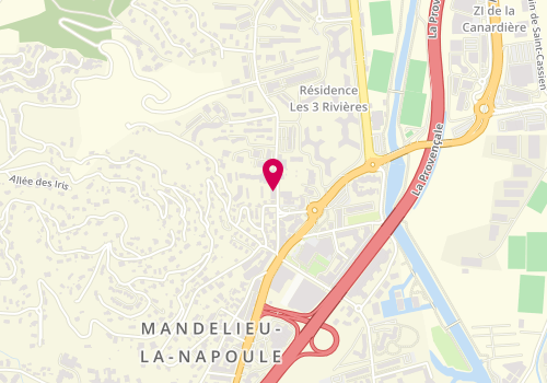 Plan de Aba Fermeture, 195 avenue Janvier Passero, 06210 Mandelieu-la-Napoule