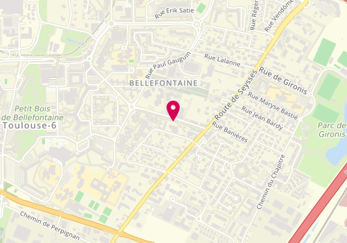 Plan de Effi Bat, 15 Allée de Bellefontaine, 31100 Toulouse