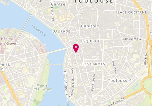 Plan de Abaca Artisans Associes Serrurier Vitrie, 34 Rue des Couteliers, 31000 Toulouse