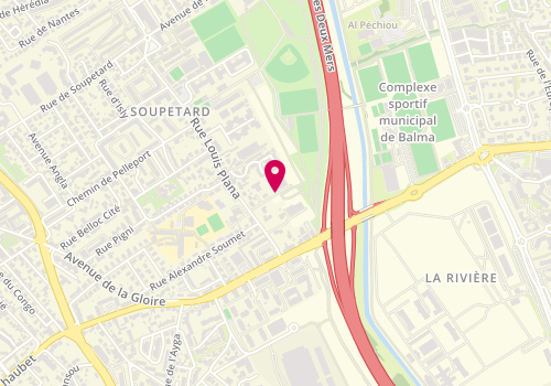 Plan de Dario Miroiterie, 10 Bis Rue Louis Plana, 31500 Toulouse