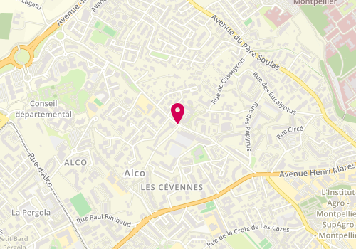 Plan de ACHIM Marius, Bâtiment M1 Les Cevennes
949 Avenue du Professeur Louis Ravaz, 34080 Montpellier