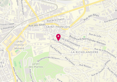 Plan de Camier, 41 Rue Conte Grandchamp, 42100 Saint-Étienne