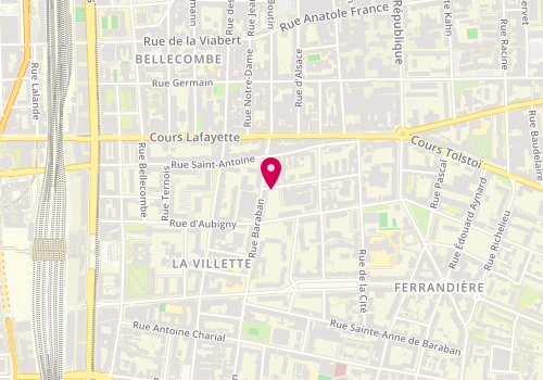 Plan de Etablissement Perier et Fils-Artisan, 4 Rue Saint Sidoine, 69003 Lyon