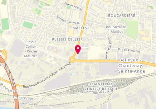 Plan de Maquet Peinture - Artisan Peintre Nantes et Agglomération, 2 Boulevard Jean Moulin, 44100 Nantes