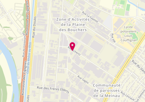 Plan de Maps, 15 Rue Schertz, 67100 Strasbourg
