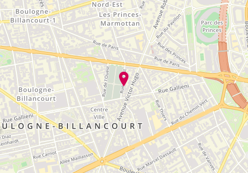 Plan de À Ciel Ouvert, 8 Rue de l'Est, 92100 Boulogne-Billancourt