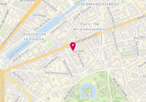 Plan de Am Peinture Europe, 9 Rue Petit, 75019 Paris