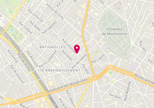 Plan de A.D.P Pereira SARL, 8 Rue Lemercier, 75017 Paris
