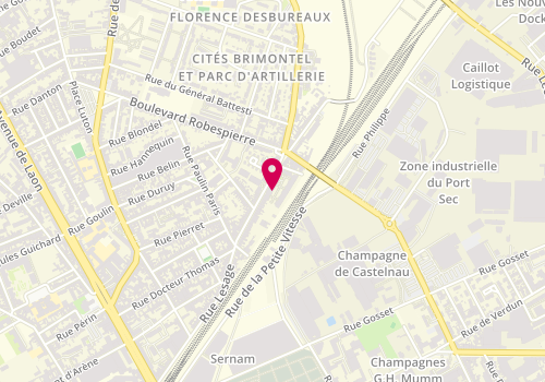 Plan de Y.renov'deco, 78 Rue Lesage, 51100 Reims